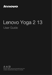 Lenovo Yoga 2 13 Laptop User Guide - Lenovo Yoga 2 13
