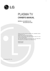 LG DU42PX12X Owners Manual