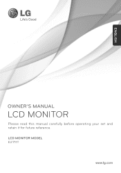 LG E2711T-BN Owners Manual