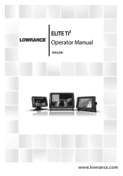 Lowrance Elite-12 Ti178 US Inland No Transducer Elite Ti2 Operator Manual