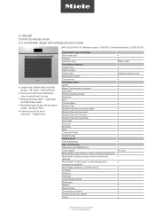 Miele H 7880 BP Product sheet