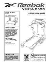 Reebok Vista 8500 Treadmill English Manual