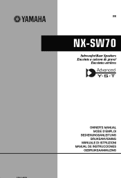 Yamaha NX-SW70 Owner's Manual