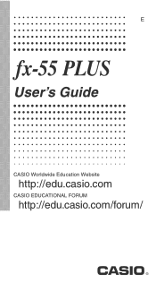 Casio FX55BLUE User Guide