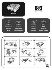 HP 2430tn HP LaserJet 2400 Series - (Multiple Language) 500-sheet Tray Install Guide
