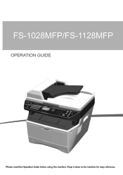 Kyocera FS-1028MFP FS-1028MFP/1128MFP Operation Guide Rev-3