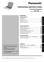 Panasonic CF-T5MWETDVM User Manual