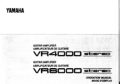 Yamaha VR6000 Owner's Manual
