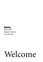 BenQ MP782ST User Manual
