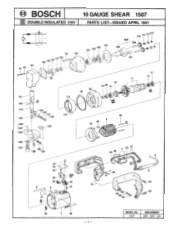 Bosch 1507 Parts List