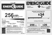Frigidaire FFID2426TD Energy Guide