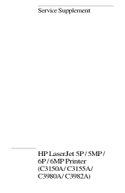 HP LaserJet 5p/mp Service Manual