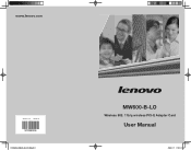 Lenovo H220 Lenovo MW600-B-LO Wireless 802.11bg wireless PCI-E Adapter Card User Manual V1.0