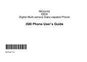 Motorola i580 User Manual