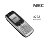 NEC e228 Product Manual