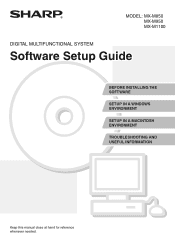 Sharp MX-M1100 Software Setup Guide