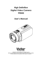 Vivitar DVR 990HD Camera Manual