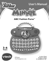 Vtech Disney Minnie ABC Fashion Purse User Manual