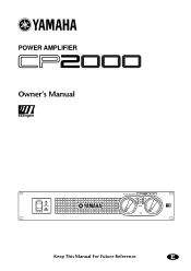 Yamaha CP2000 Owner's Manual