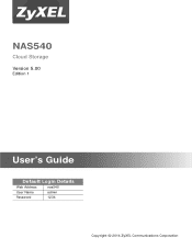 ZyXEL NAS540 User Guide