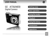 GE A730 User Manual (English)