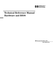 HP Vectra VA 6/xxx HP Vectra VA 6/xxx and XA 6/xxx pc - technical reference manual, not orderable