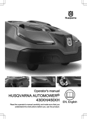 Husqvarna AUTOMOWER 450XH with installation service Owner Manual
