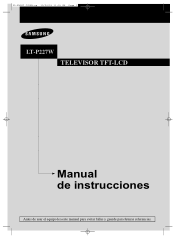 Samsung LTP227W User Manual (SPANISH)