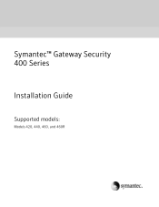 Symantec 460R Installation Guide