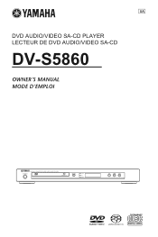 Yamaha DV-S5860BL Owners Manual