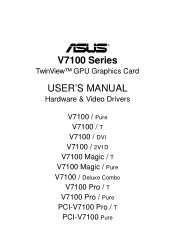 Asus V7100 ASUS V7100 Series Graphic Card English Version User Manual