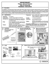 Bosch DS940P Installation Instructions