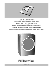Electrolux EWMED65IMB Use and Care Guide