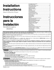 Frigidaire AEQ6000ES Installation Instructions