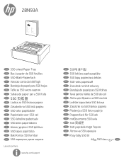 HP Color LaserJet Pro 4201-4203cdn 550-sheet Paper Tray Installation Guide