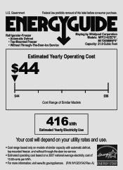 Maytag M1TXEMMWS Energy Guide