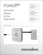 Panamax P360-DOCK Manual