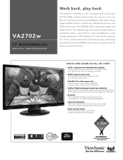 ViewSonic VA2702w VA2702w Datasheet