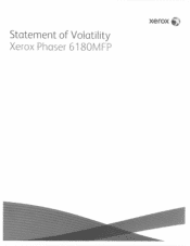 Xerox 6180MFP Statement of Volatility