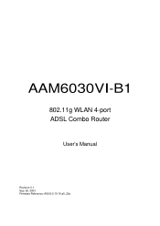 Asus AAM6030VI-B1 AAM6030VI-B1 User's Manual