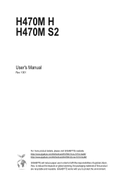 Gigabyte H470M H User Manual