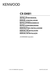 Kenwood CX-DAB1 Operation Manual