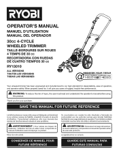 Ryobi RY13015 Operator's Manual