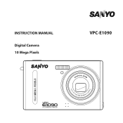 Sanyo VPC E1 Instruction Manual, VPC-E1090