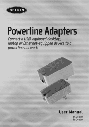 Belkin F5D4077 F5D4070 Powerline Ethernet Adapter Manual
