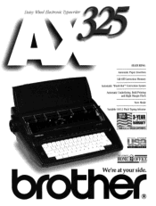 Brother International AX325 Product Brochure - English