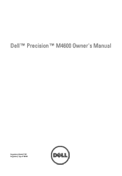 Dell Precision M4600 Owner's Manual (M4600)