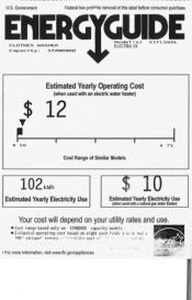 Electrolux EIFLS60LT Energy Guide (English)
