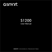 Gigabyte GSmart S1200 User Manua - GSmart S1200 English Version