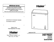 Haier BD-101G Use and Care Manual